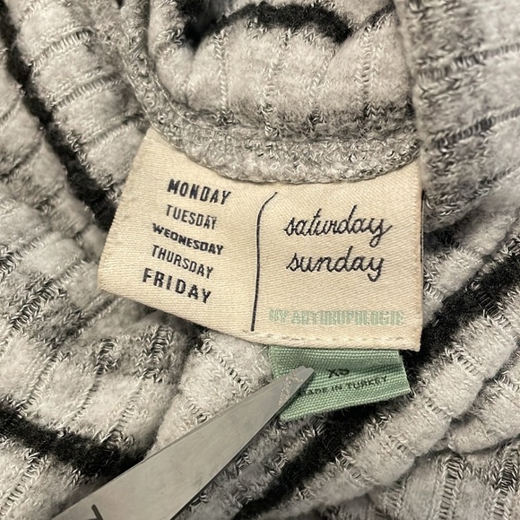 Saturday Sunday  (Anthro) Striped Pippa Hacci Turtleneck Top - Picture 6 of 8